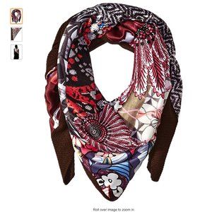 Desigual Women's Satin New Patch Foulard Scarf